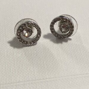 Swarovski Crystal Silver Stud Earrings